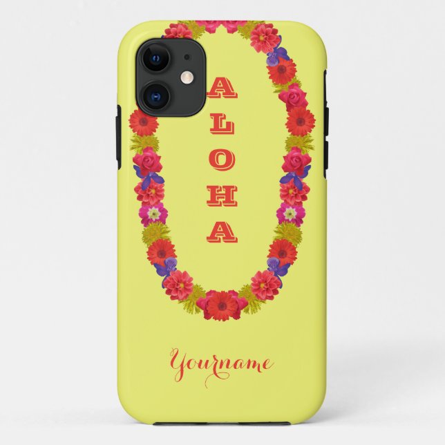 Hawaiianische Lei-Hüllen Case-Mate iPhone Hülle (Rückseite)