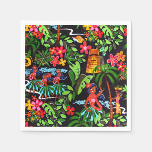 Hawaiianische Mädchen Serviette