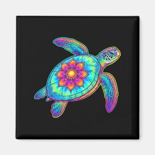 Hawaiianische Meeresschildkröte Tie-Dye Hawaii Far Magnet