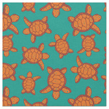 Hawaiianische Meeresschildkröten Orange und Gemust