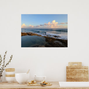 Hawaiianische Naturlandschaftsfotografie Poster