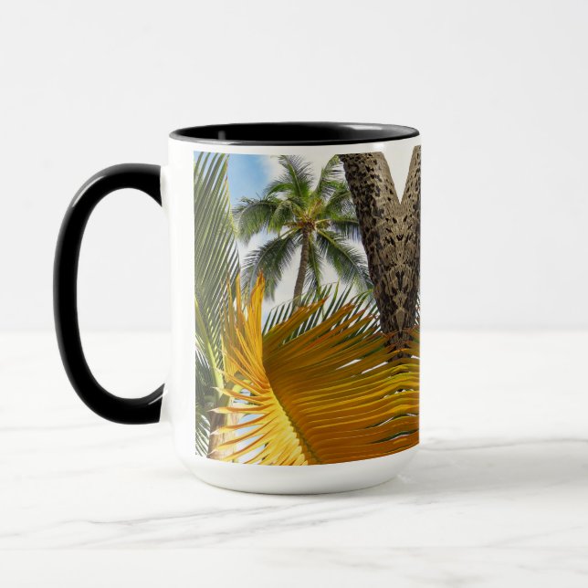 Hawaiianische Palmen Tasse (Links)