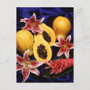 Hawaiianische Papayas Postkarte