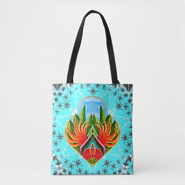 Hawaiianische Paradiesvögel (blau) (Vorderseite)