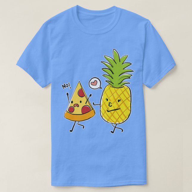 Hawaiianische Pizza Ananas T-Shirt (Design vorne)