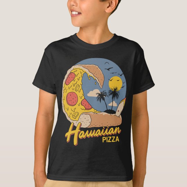 Hawaiianische Pizza T-Shirt (Vorderseite)