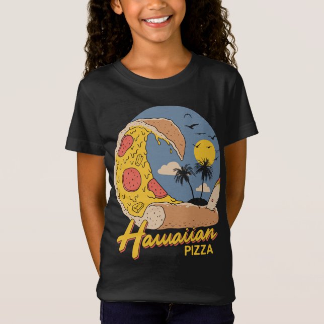 Hawaiianische Pizza T-Shirt (Vorderseite)