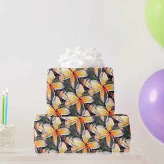 Hawaiianische Plumeria-Blume Geschenkpapier