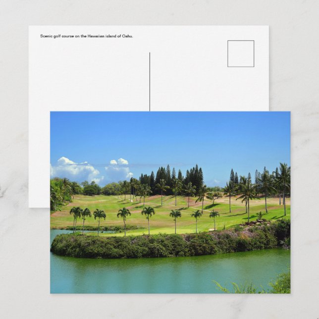 Hawaiianische Postkarte (Vorne/Hinten)