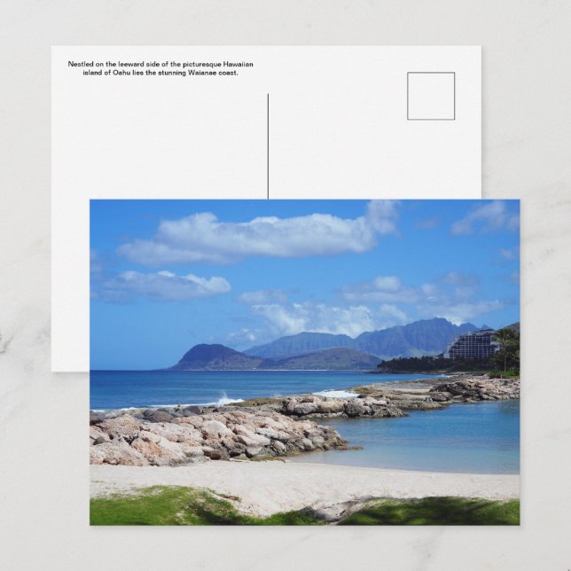 Hawaiianische Postkarte (Vorne/Hinten)