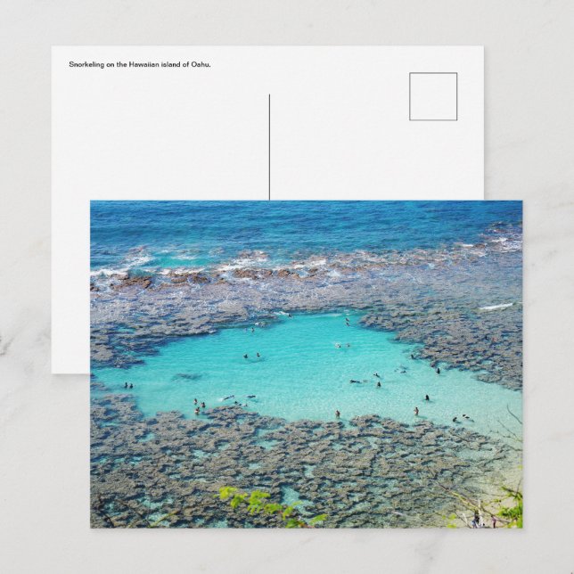 Hawaiianische Postkarte (Vorne/Hinten)