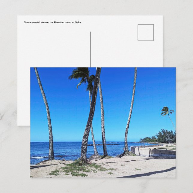 Hawaiianische Postkarte (Vorne/Hinten)