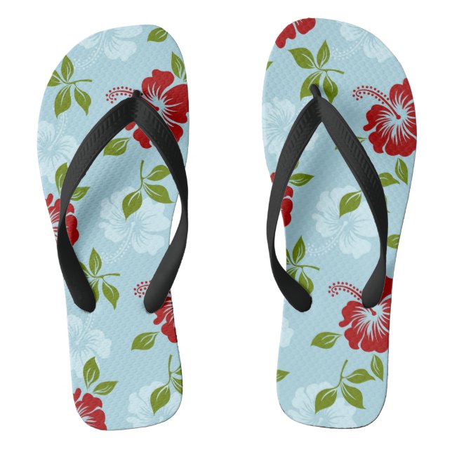 Hawaiianische Printwerbung Flip Flops (Fußbett)