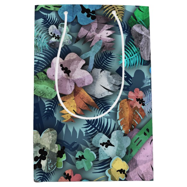 Hawaiianische Printwerbung für Elektriker mit Werk Mittlere Geschenktüte (Vorderseite)