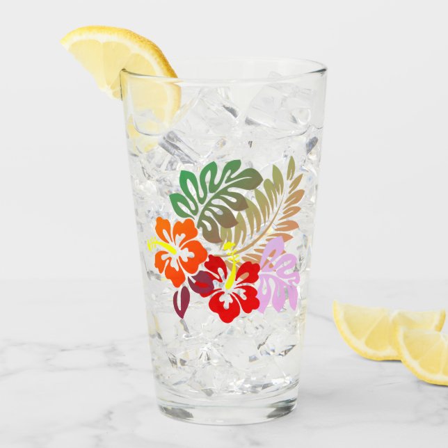 Hawaiianische Printwerbung Glas (Vorderseite Ice)