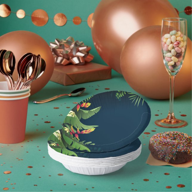 Hawaiianische Printwerbung Pappteller (Multi)