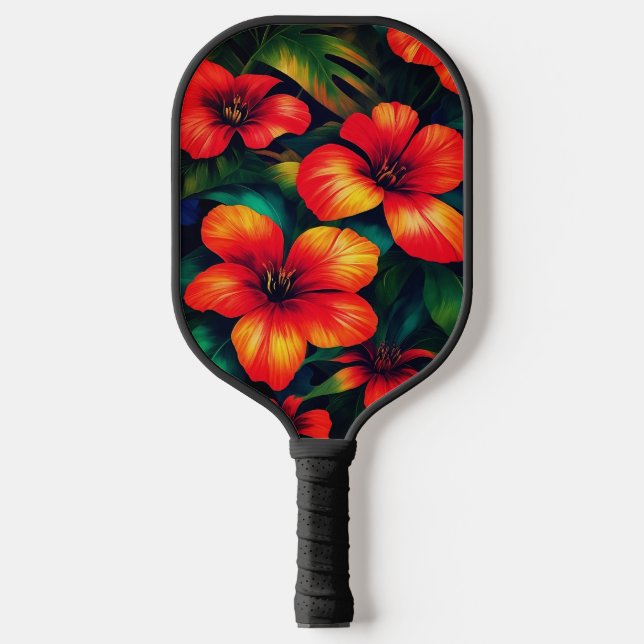 Hawaiianische Printwerbung Pickleball Schläger (Vorderseite)