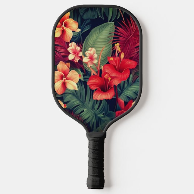 Hawaiianische Printwerbung Pickleball Schläger (Rückseite)