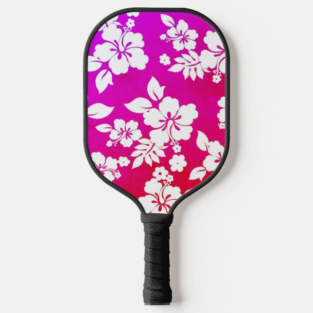 Hawaiianische Printwerbung Pickleball Schläger (Vorderseite)