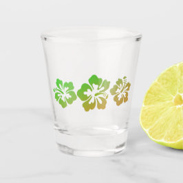 Hawaiianische Printwerbung Schnapsglas
