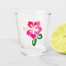 Hawaiianische Printwerbung Schnapsglas