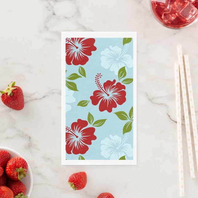 Hawaiianische Printwerbung Serviette (Beispiel)