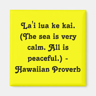hawaiianische Redewendungen Magnet
