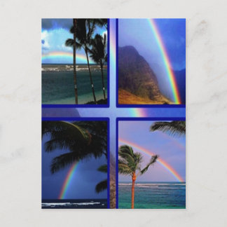 Hawaiianische Regenbogen Postkarte