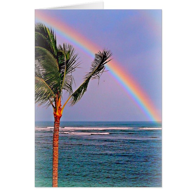 Hawaiianische Regenbogenkarte (Vorne)