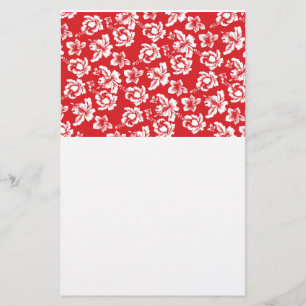 Hawaiianische Rote Blume Briefpapier
