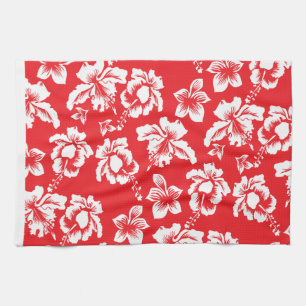 Hawaiianische Rote Blume Handtuch