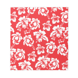 Hawaiianische Rote Blume Notizblock