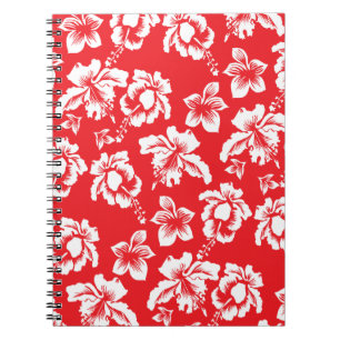 Hawaiianische Rote Blume Notizblock