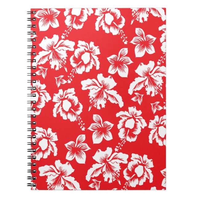Hawaiianische Rote Blume Notizblock (Vorderseite)