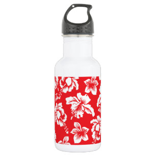 Hawaiianische Rote Blume Trinkflasche