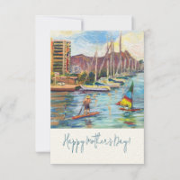 Hawaiianische Sicht von der Magic Island Karte