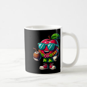 Hawaiianische Sonnenbrille Trinken Kokosnuss Somme Kaffeetasse