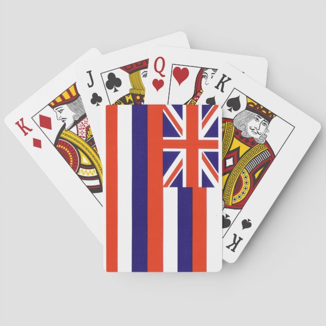 Hawaiianische Staatsflagge Spielkarten (Rückseite)