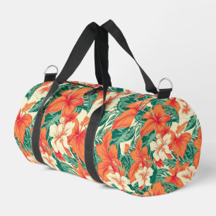 Hawaiianische Stimmung farbenfrohes tropisches Blu Duffle Bag