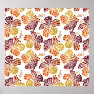 Hawaiianische Strahlung: Tropische Pflanze Eleganc Poster