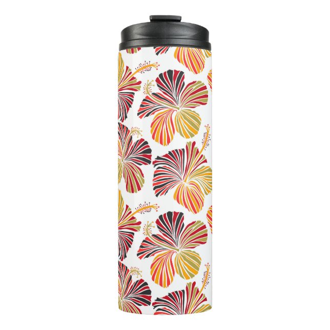 Hawaiianische Strahlung: Tropische Pflanze Eleganc Thermosbecher (Vorderseite)