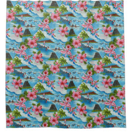 Hawaiianische Szenen Duschvorhang