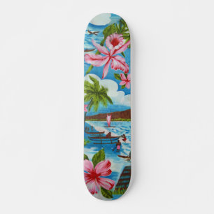 Hawaiianische Szenen Skateboard