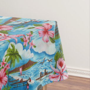 Hawaiianische Szenen Tischdecke