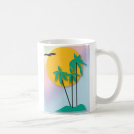 Hawaiianische Tropenkaffee-Tasse Tasse