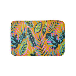 Hawaiianische tropische Blätter und Pflanze Druckm Badematte