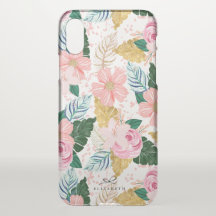 Hawaiianische tropische Flora-Blätter Personalisie