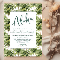 Hawaiianische tropische Vegetation Babydusche