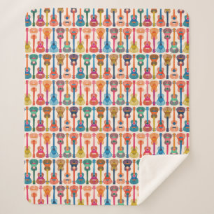 Hawaiianische Ukulele Sherpadecke