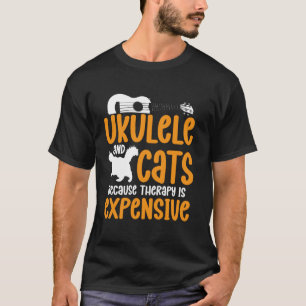Hawaiianische Ukulele Uke Katze Ukulele Und Katzen T-Shirt